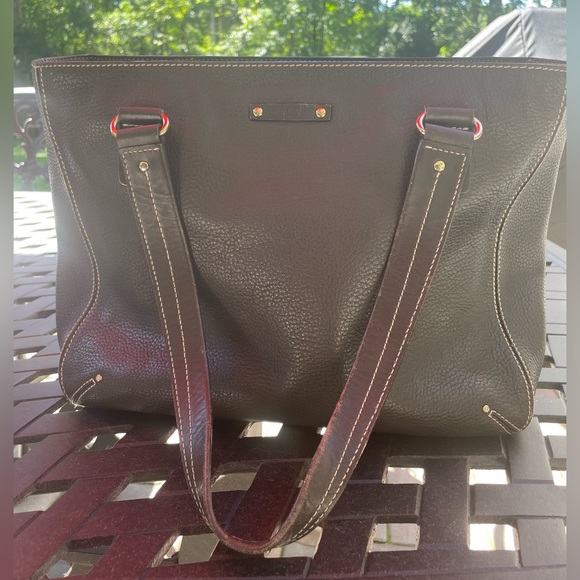 Vintage leather Kate spade tote - Picture 3 of 11